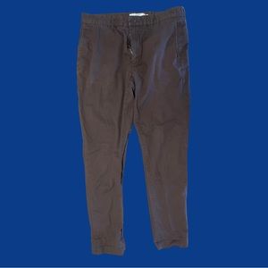 Brown, Slim-fit, H&M “Label of Graded Goods” pants
